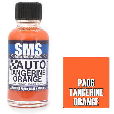 SMS AIRBRUSH PAINT 30ML AUTO COLOUR TANGERINE ORANGE SCALE MODELLERS SUPPLY