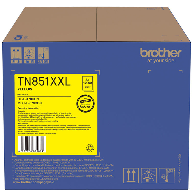 Brother TN851XXLY Yellow Super High Capacity Toner