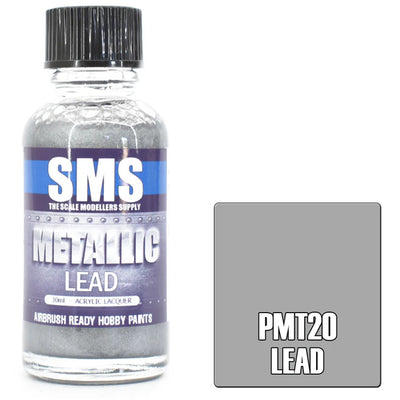SMS AIR BRUSH PAINT 30ML LEAD ACRYLIC LACQUER SCALE MODELLERS SUPPLY