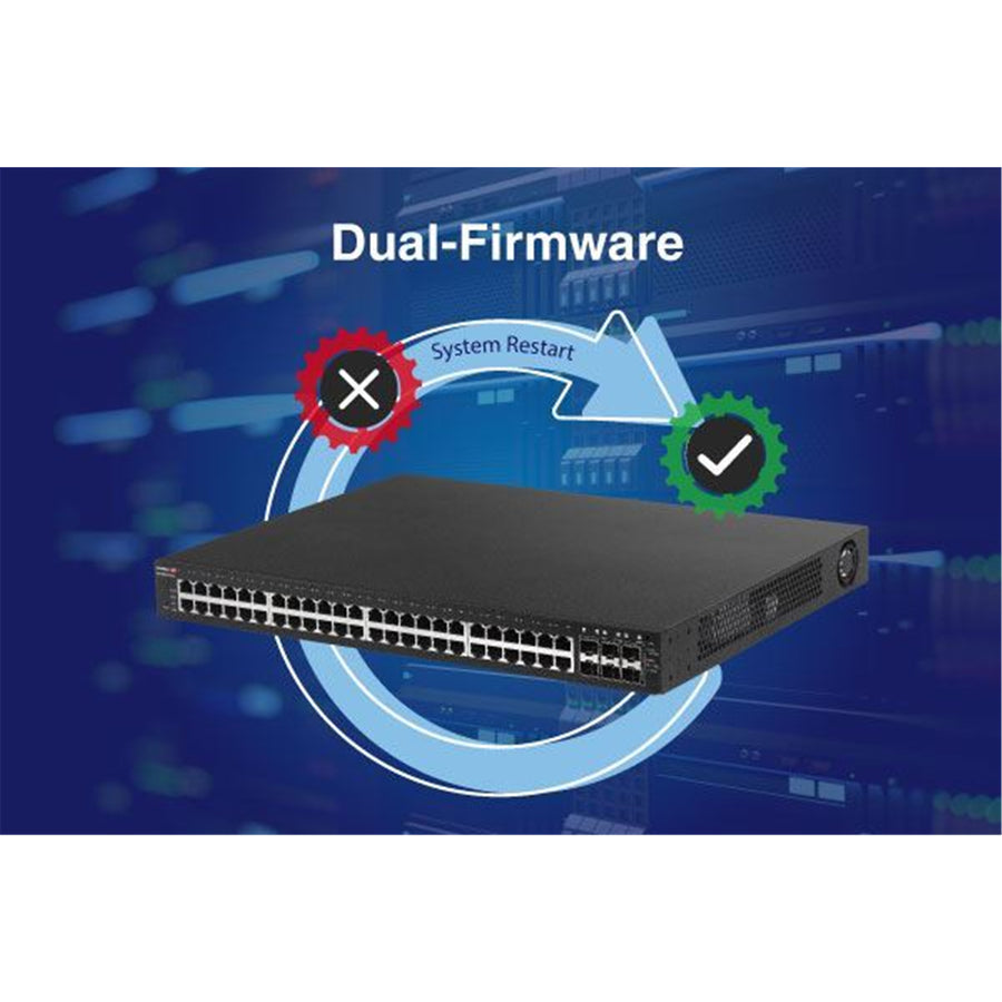 EDIMAX GS-5654PLXV2 - 54 Port Gigabit PoE+ Long Range Web Smart Switch