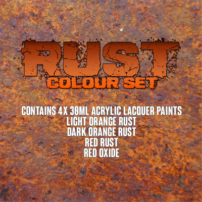 SET25 - AIRBRUSH-FARBSET ROSTFARBE SMS
