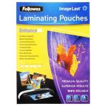 LAMA480 - Fellowes Laminierfolien A4 80 Mikron Packung 100