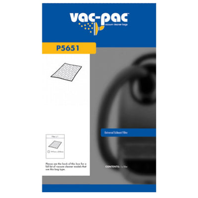 Vacpac Vacuum Bags P5651 - VacPac Vacuum Cleaner Universal Exhaust Filter