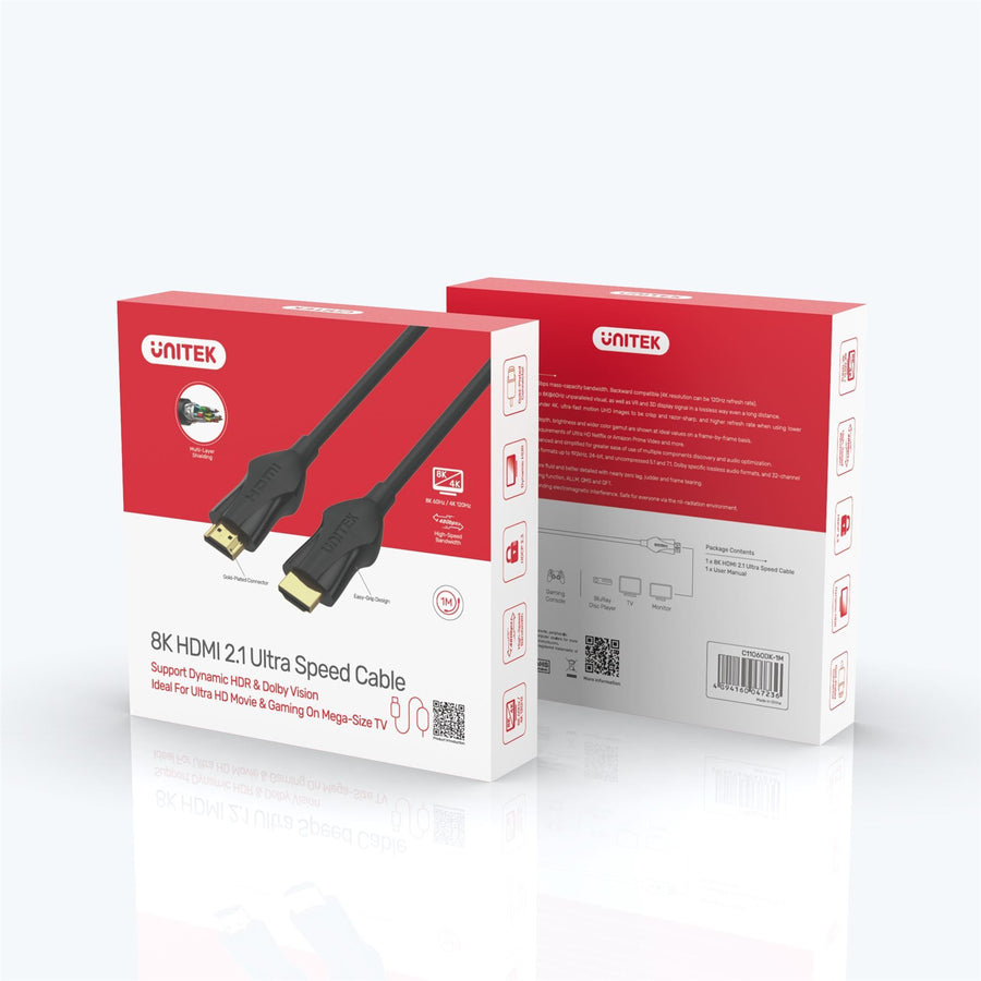 Unitek  C11060BK-3M HDMI 2.1 HDMI Cable - 3m - Black