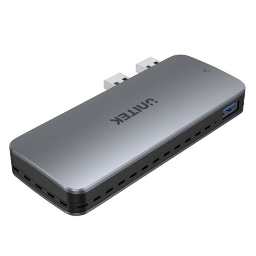 Unitek S1224A - PS5 External Storage. Dual USB-A 10G to M2 PCIe/NVMe Enclosure. Grey