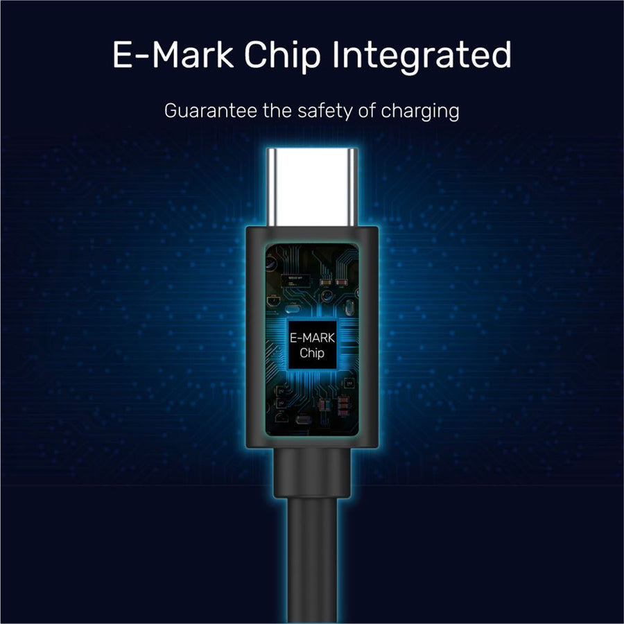 Unitek C14086BK-1M - 1m USB-C 3.1 Male to Female Extension Cable. up to 4K@60Hz 100W/20V 5A Power