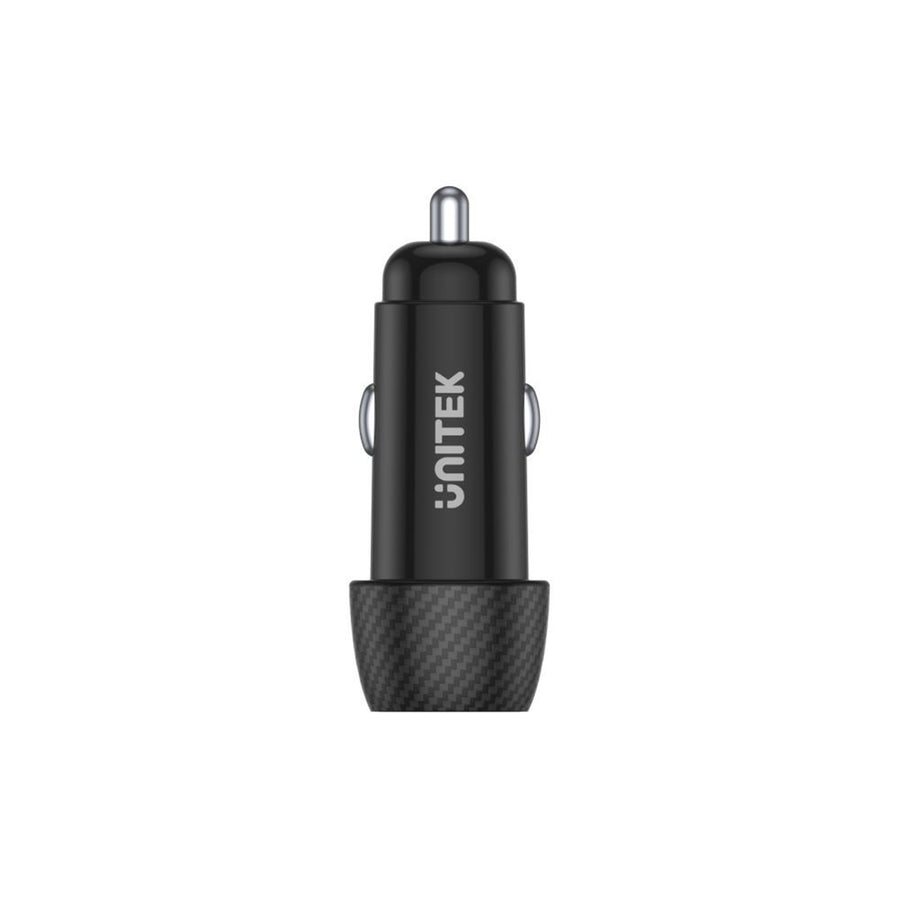 Unitek P1400A - 38W Car Charger w/ Dual USB Ports. 1 x USB-C up to 20W Power Delivery 1 x USB-A