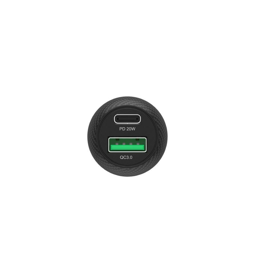 Unitek P1400A - 38W Car Charger w/ Dual USB Ports. 1 x USB-C up to 20W Power Delivery 1 x USB-A