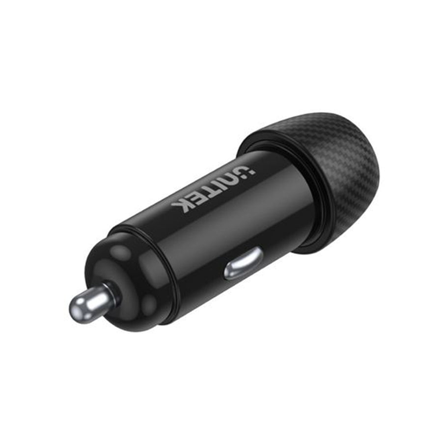 Unitek P1400A - 38W Car Charger w/ Dual USB Ports. 1 x USB-C up to 20W Power Delivery 1 x USB-A