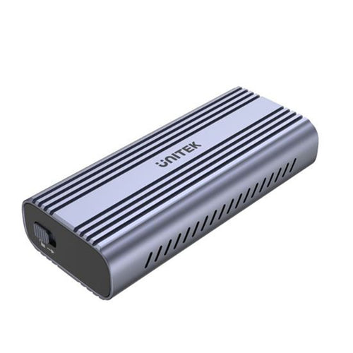 Unitek S1225A - USB-C to M.2 SSD Enclosure in Alloy Housing. Supports M.2 NVME & SATA SSD