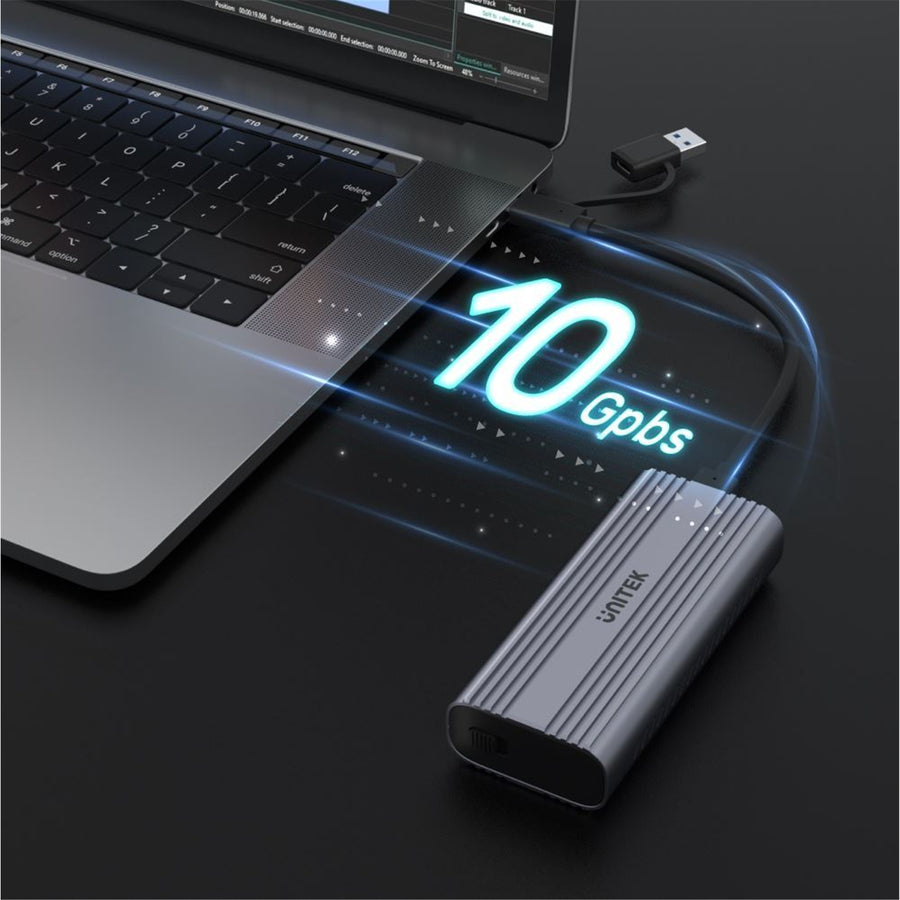 Unitek  S1225A USB-C to M.2 SSD Enclosure in Alloy Housing