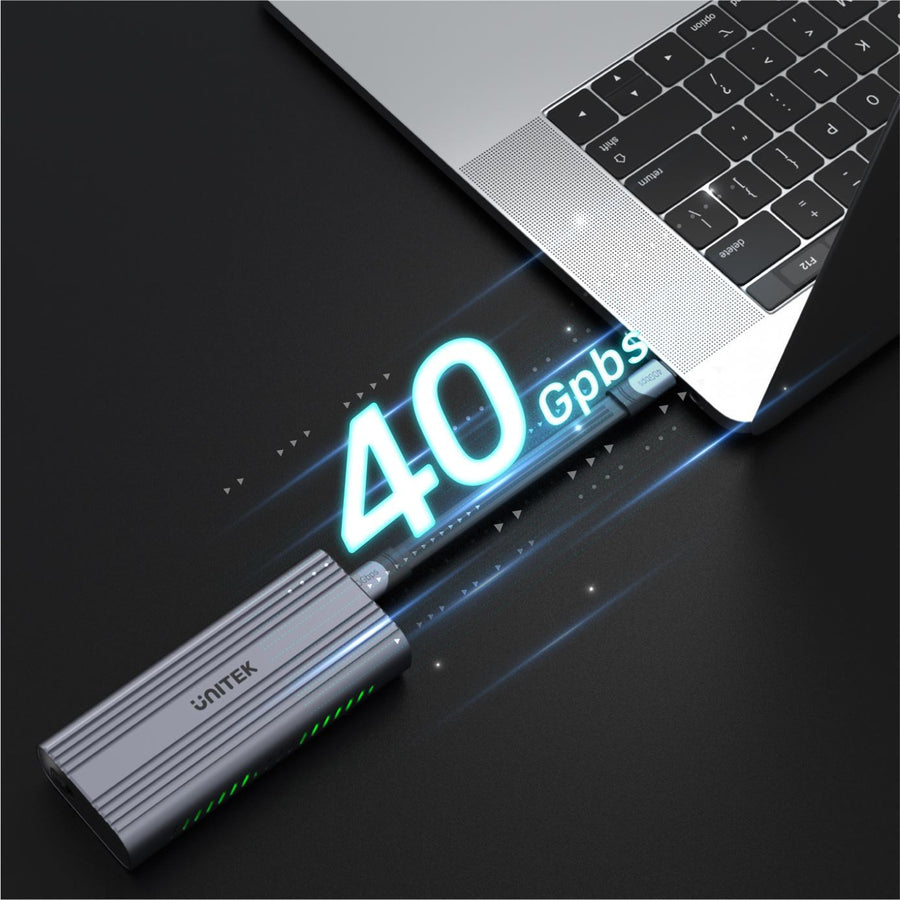 Unitek S1226A - SolidForce Reefer Pro USB4 to M.2 SSD (PCIe/NVMe) Enclosure up to 40Gbps (Thunderbolt