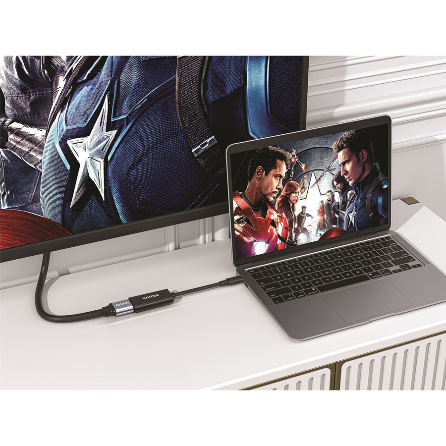 Unitek V1421A - USB-C to HDMI 2.0 Adapter 4K@60Hz UHD HDMI Output HDCP 2.3 & 3D Video.
