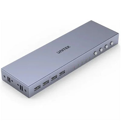 Unitek V306A - HDMI KVM 4-in-1-Out Switch & Supports 4K@60Hz UHD. 4x USB-A Ports 4x HDMI