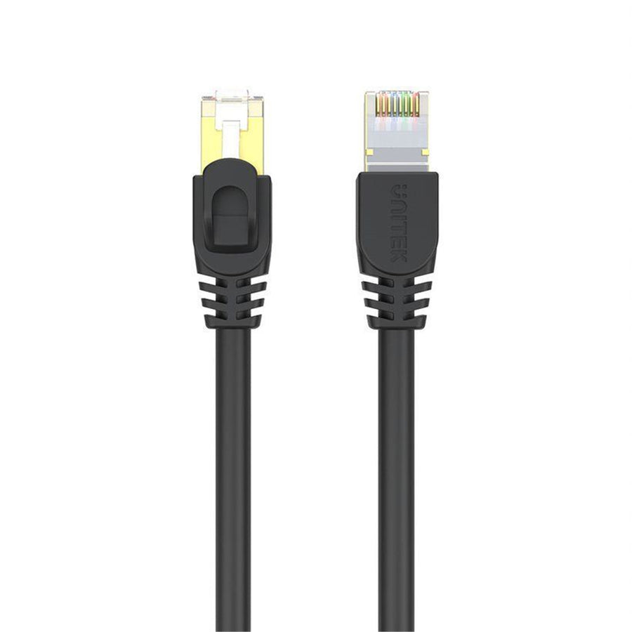C1811EBK-3 - 3m CAT7 Black SSTP 26AWG Patch Lead in PVC Jacket Supports 10 Gigabit Ethernet