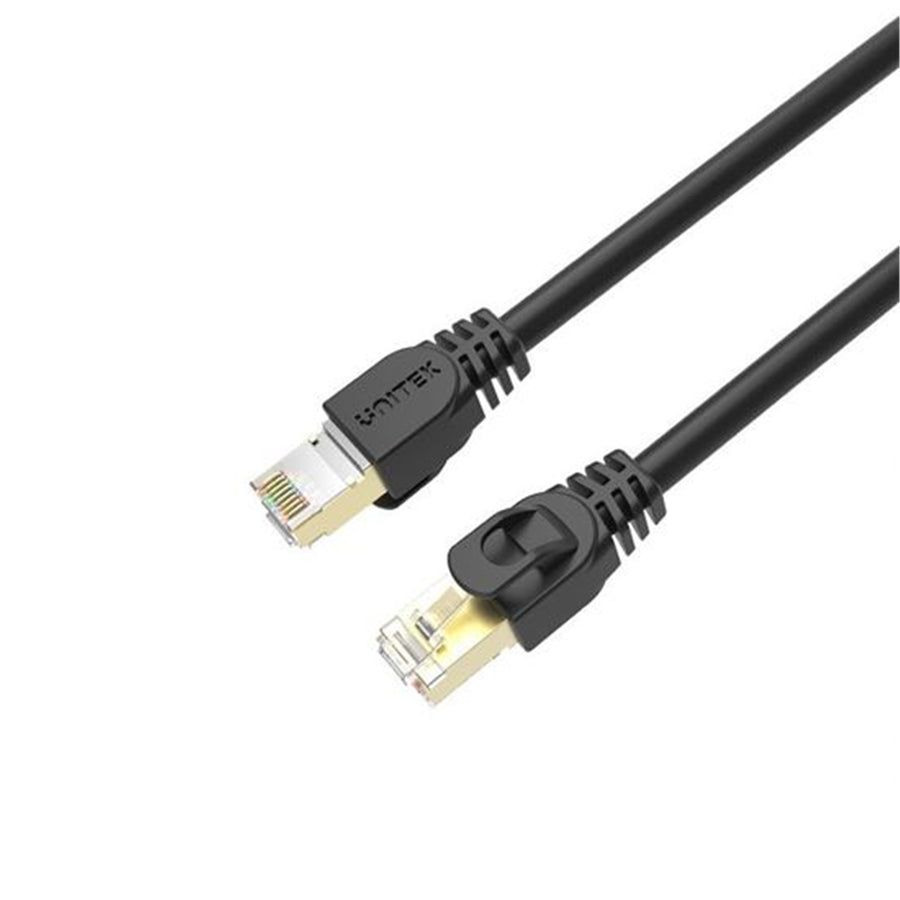 C1811EBK-3 - 3m CAT7 Black SSTP 26AWG Patch Lead in PVC Jacket Supports 10 Gigabit Ethernet