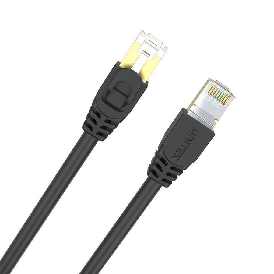 Unitek C1815EBK-20 - 20m CAT7 Black SSTP 26AWG Patch Lead in PVC Jacket Supports 10 Gigabit Ethernet