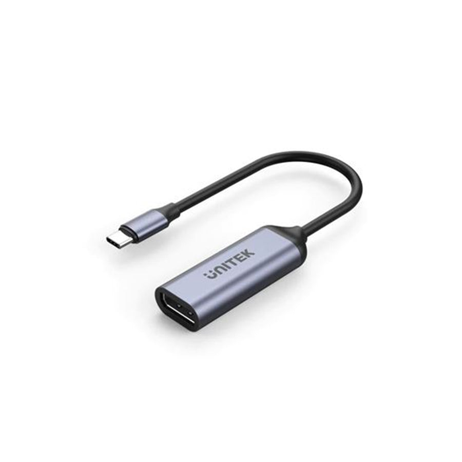 Unitek V1415A Slim USB-C to DisplayPort Converter. Convert USB-C to DisplayPort. Aluminium Housing.Supports Res up to 4K 144Hz & HDR. Stream with HDCP2.3. Compatible with USB 4, Thunderbolt 3 & 4.