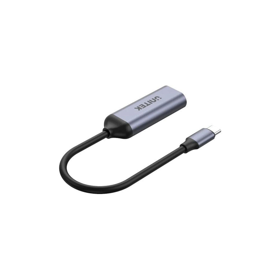 Unitek V1415A Slim USB-C to DisplayPort Converter. Convert USB-C to DisplayPort. Aluminium Housing.Supports Res up to 4K 144Hz & HDR. Stream with HDCP2.3. Compatible with USB 4, Thunderbolt 3 & 4.