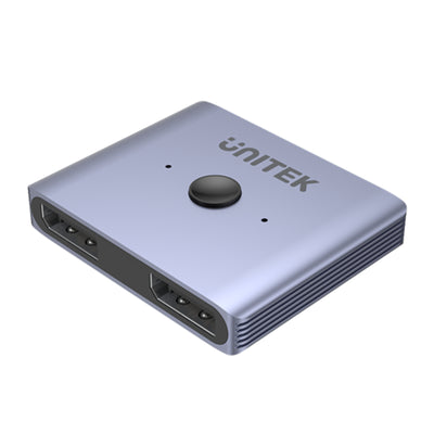 Unitek  V1609A 8K DisplayPort Bidirectional Switch with 2-In-1-Out or 1-in-2-Out - Space Grey