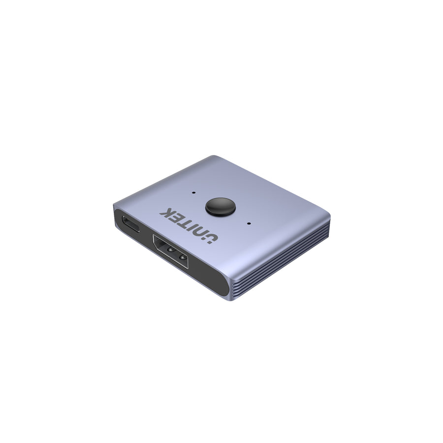 Unitek  V1609A 8K DisplayPort Bidirectional Switch with 2-In-1-Out or 1-in-2-Out - Space Grey