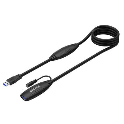 Unitek Y-3003C - 15M USB3.0 Type-A Male to Type-A. Built-in USB3.0 Extension Chipset. Plug & Play