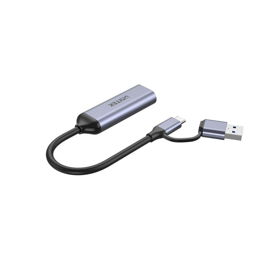 Unitek V1167A - HDMI to USB-C/A Video Capture Card. 60FPS Streaming Teaching Video Conferencing