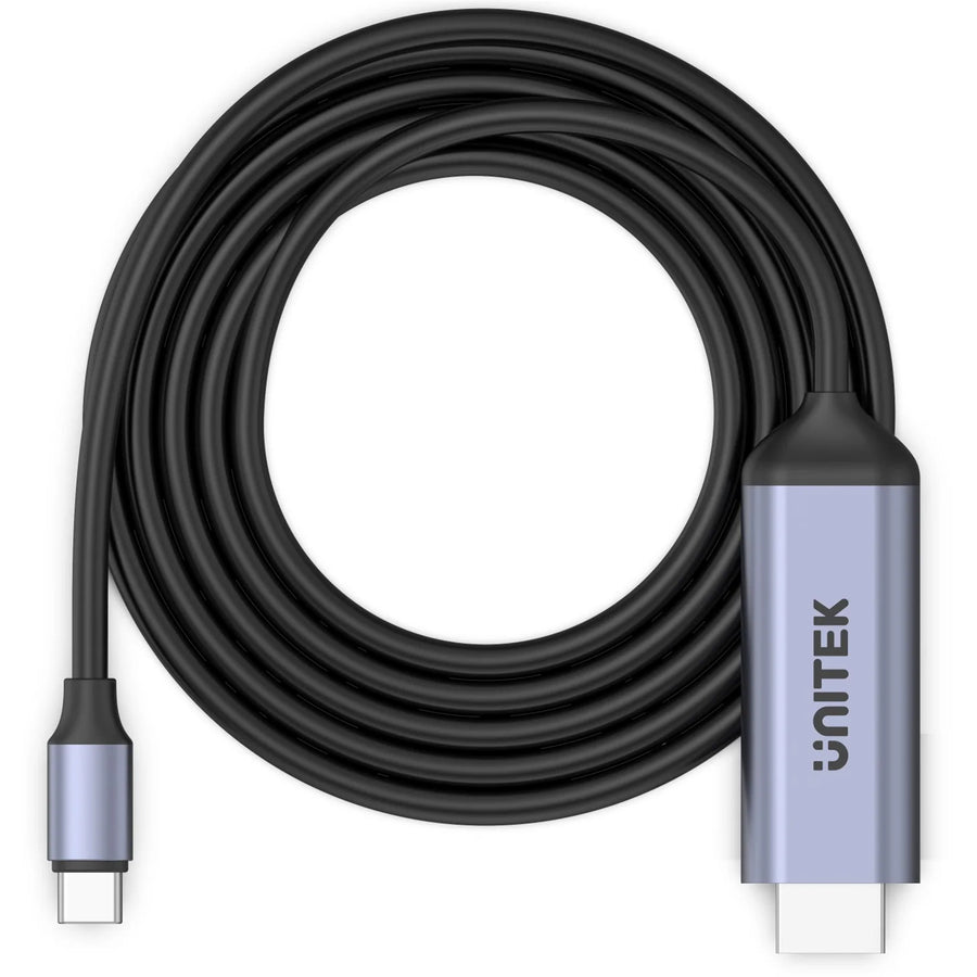 Unitek V1423A - 1.8m 4K USB-C to HDMI cable. Premium Audio Video UltraHD. Gold Plated Connectors.