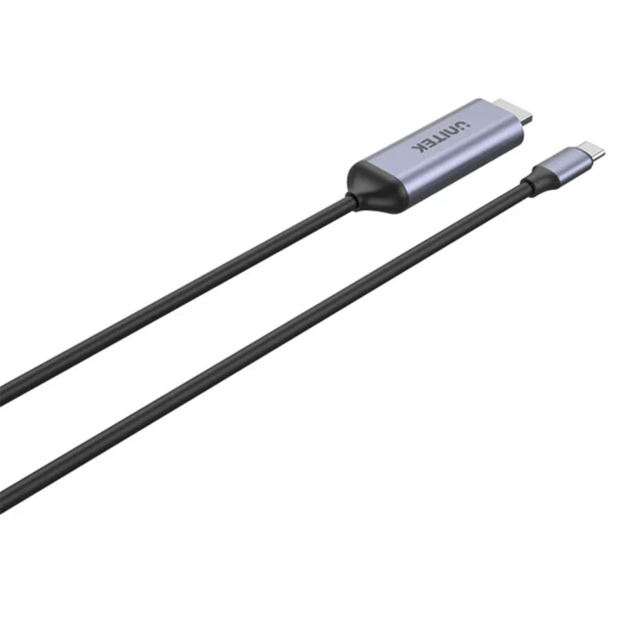 Unitek V1423A - 1.8m 4K USB-C to HDMI cable. Premium Audio Video UltraHD. Gold Plated Connectors.