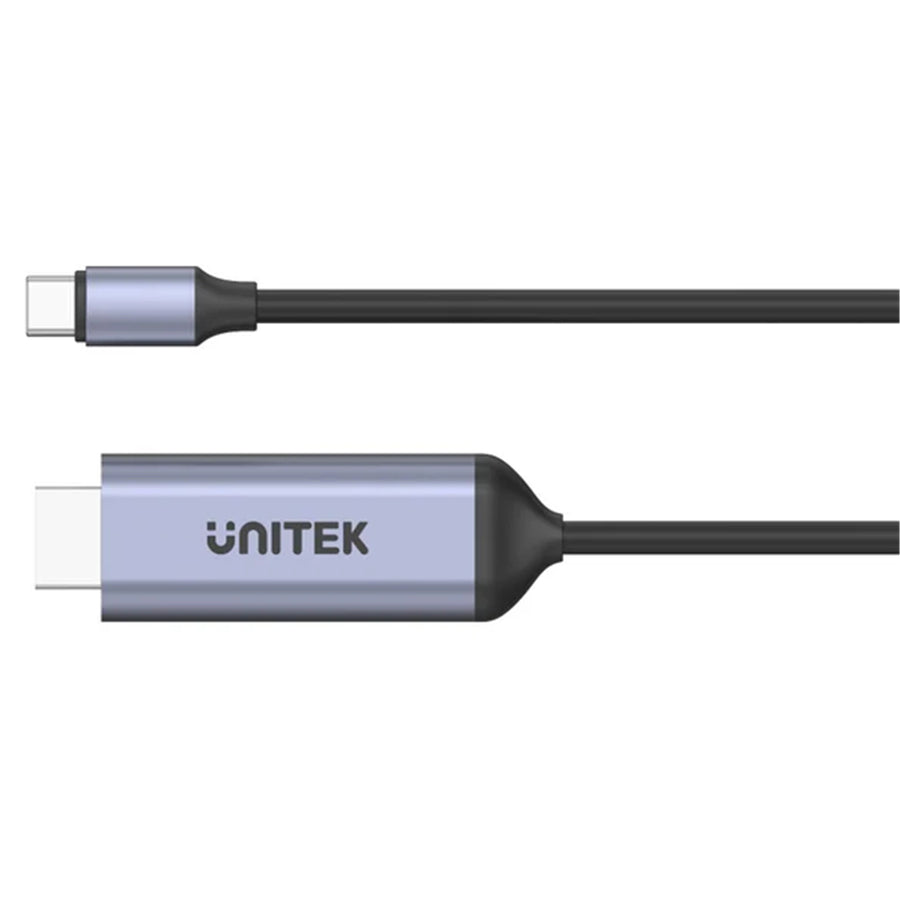 Unitek V1423A - 1.8m 4K USB-C to HDMI cable. Premium Audio Video UltraHD. Gold Plated Connectors.