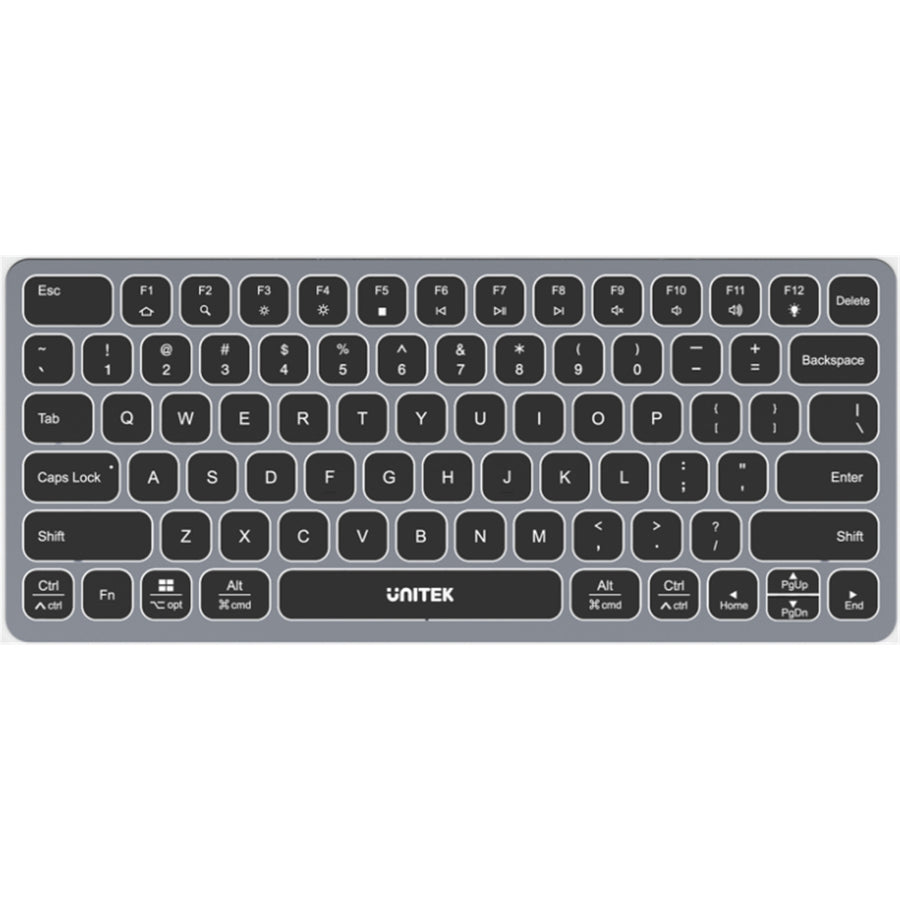 Unitek D1092A - 9-in-1 Hub w/ Keyboard. Back Light & Ergonomic Design. 3x USB-A Ports 1x HDMI