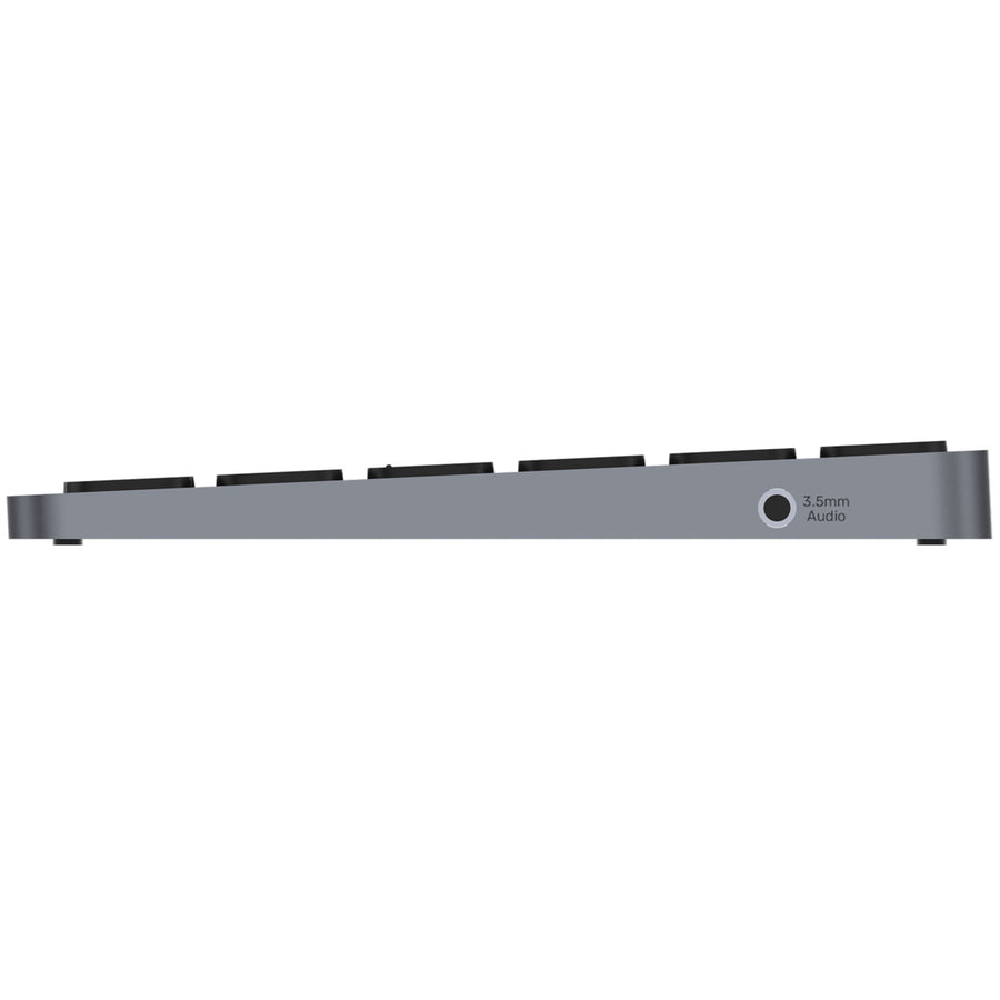 Unitek D1092A - 9-in-1 Hub w/ Keyboard. Back Light & Ergonomic Design. 3x USB-A Ports 1x HDMI
