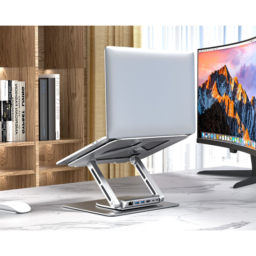 Unitek D1109A - Laptop Docking Station Stand w/ 360 Rotating Base. 2x USB-A Ports 1x HDMI