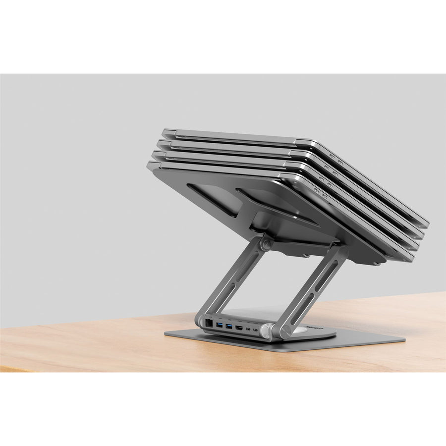 Unitek D1109A - Laptop Docking Station Stand w/ 360 Rotating Base. 2x USB-A Ports 1x HDMI