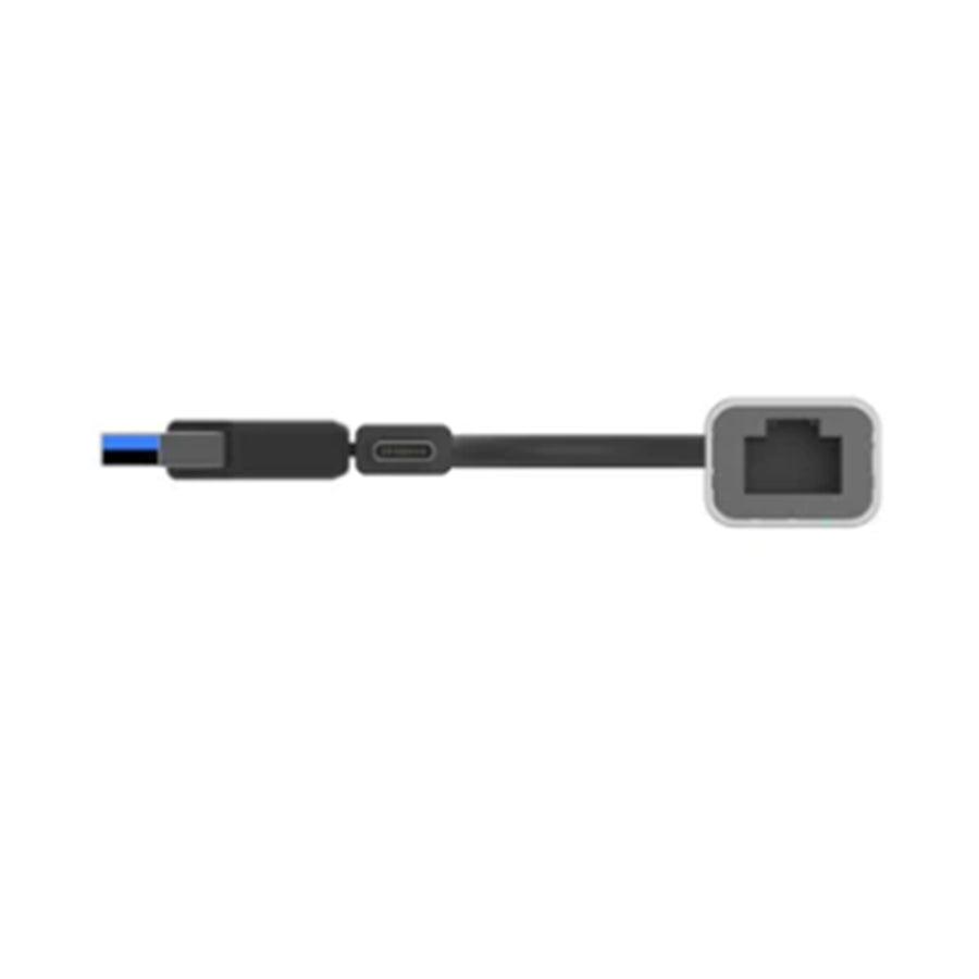 Unitek Y-3465A USB to Gig Ethernet Adapter with 2-in-1 Connectors (USB-C & USB-A) Supports up to 1Gbps, Supports IEEE 802.3, Aluminium Alloy Housing, 30cm Cable, Space Grey Colour.