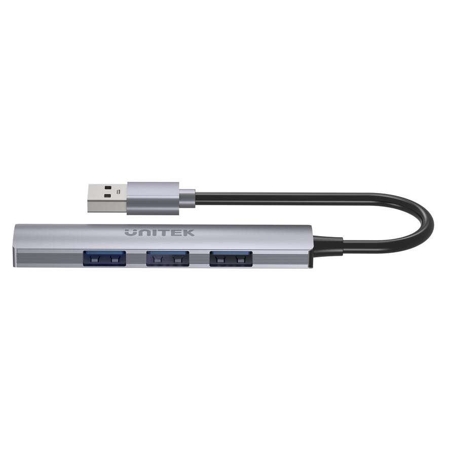 Unitek H1208A - 4-in-1 USB Multi-port Ultra Slim Hub w/ USB-A Connector. 1x USB3.0 Port & 3x USB2.0