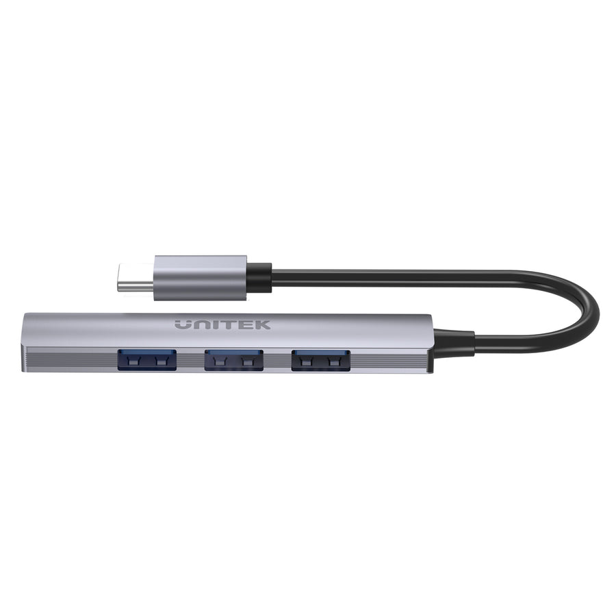 Unitek H1208B - 4-in-1 USB Multi-port Ultra Slim Hub w/ USB-C Connector. 1x USB3.0 Port & 3x USB2.0