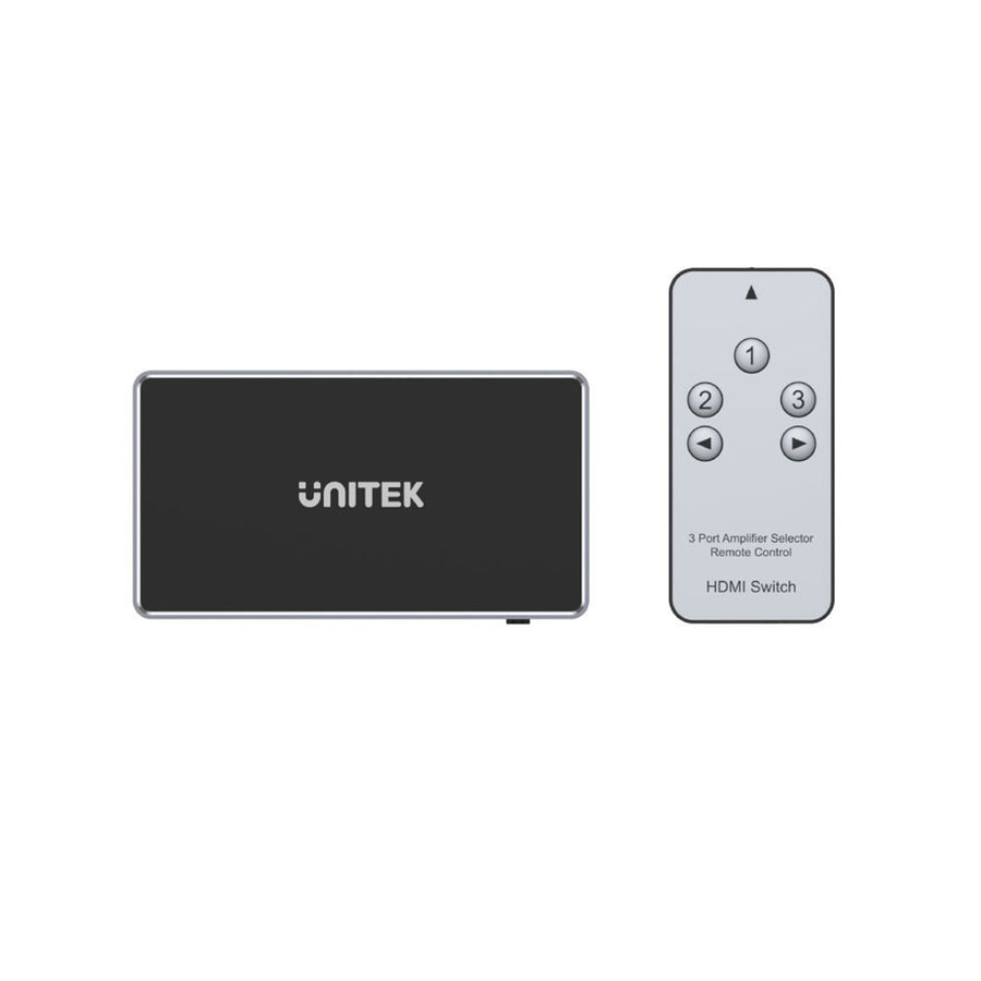 Unitek V1111A - 3-In-1-Out 4K HDMI 1.4b Switch. Supports up to 4K@30Hz (UHD) Resolution (3840 x 2160)
