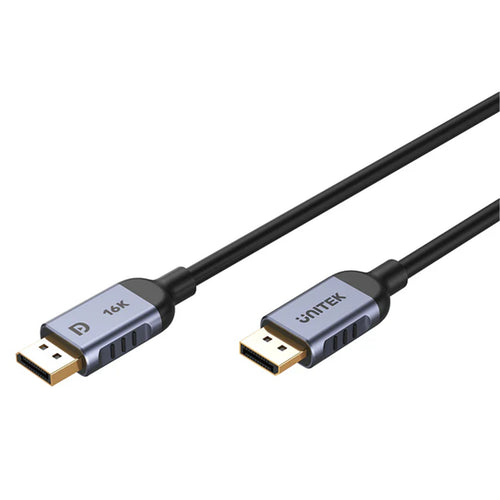 Unitek 1m DisplayPort V2.1 Cable. Supports 16K@60Hz 8K@120Hz & 4K@240Hz