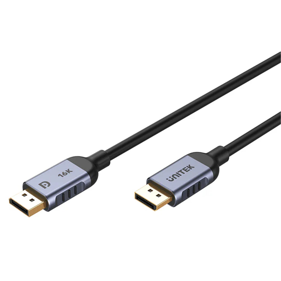 Unitek 1m DisplayPort V2.1 Cable. Supports 16K@60Hz 8K@120Hz & 4K@240Hz