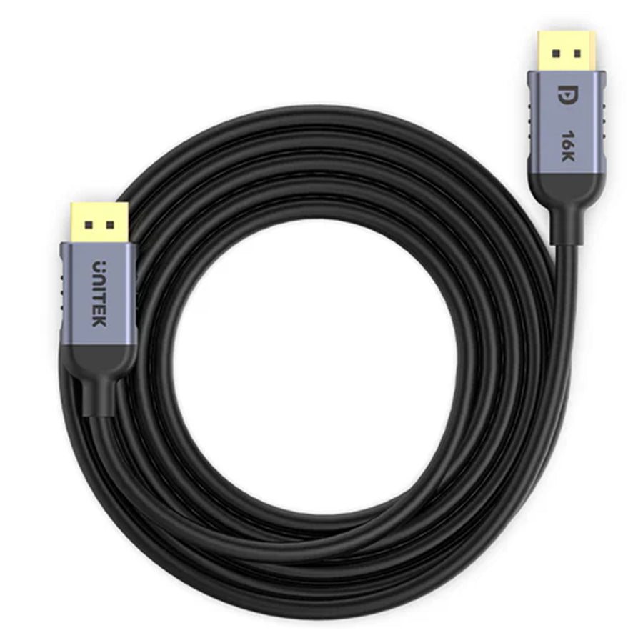 Unitek 1m DisplayPort V2.1 Cable. Supports 16K@60Hz 8K@120Hz & 4K@240Hz