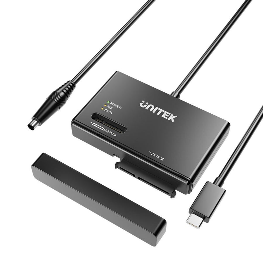 Unitek S1232A - NVMe M.2 SSD Enclosure Adapter w/ 100cm Cable. M Key In Any Sizes M.2