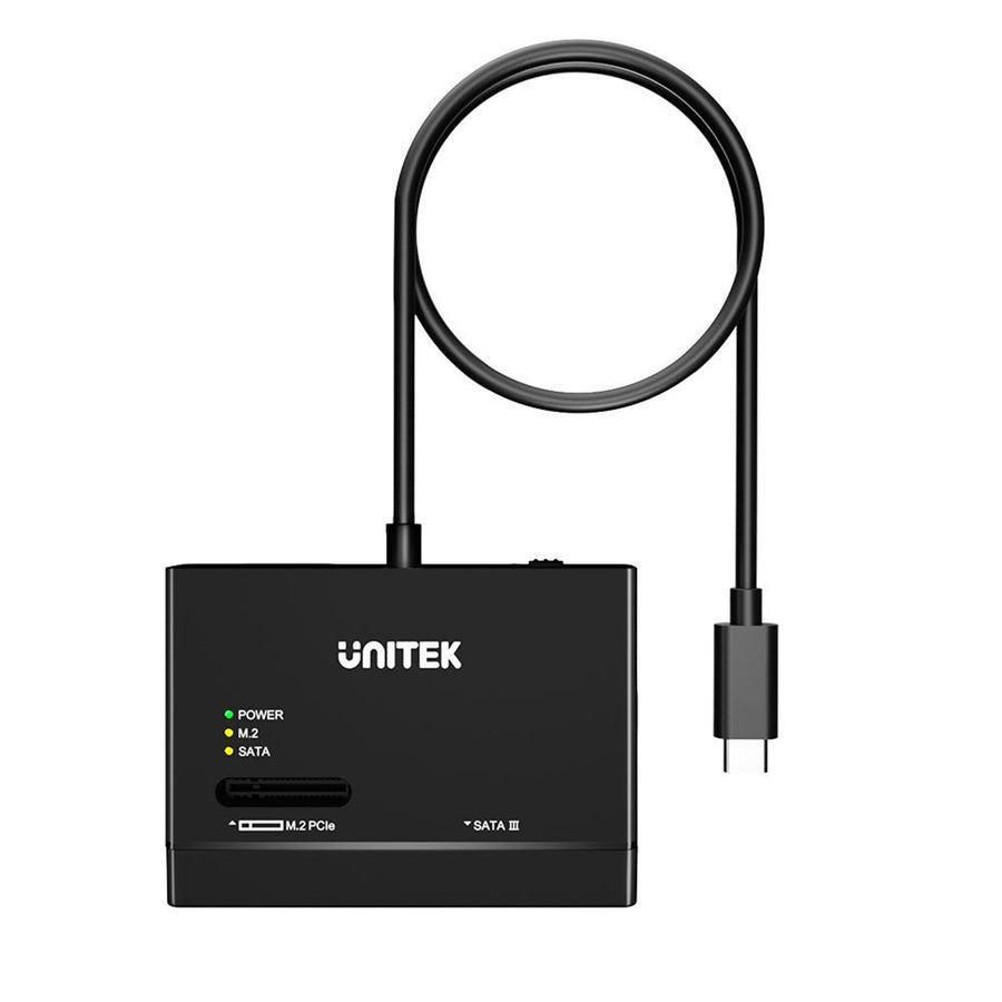 Unitek S1232A - NVMe M.2 SSD Enclosure Adapter w/ 100cm Cable. M Key In Any Sizes M.2