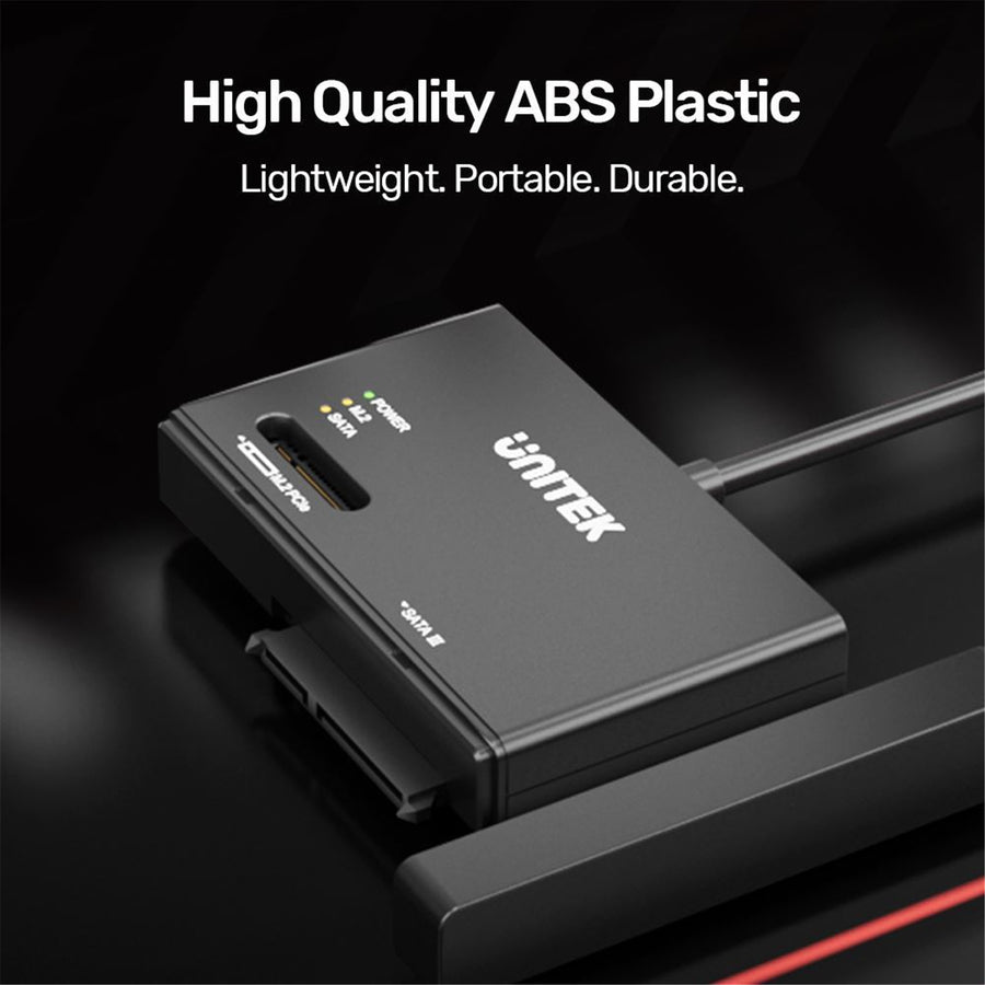 Unitek S1232A - NVMe M.2 SSD Enclosure Adapter w/ 100cm Cable. M Key In Any Sizes M.2
