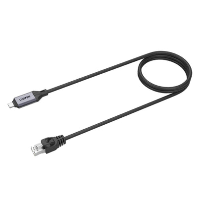 Unitek  C18148AGY01-2M Thunderbolt 3/4 USB-C to RJ45 Cable - 2m Up to 1Gbps - Plug & Play