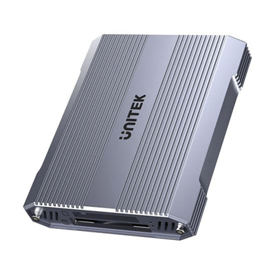 Unitek R1022C CF Express Type B Multi Card Reader with Hub Supports 10Gbps USB-A - High-Speed SD 4.0 - Dual Card Simultaneous Dual Card Simultaneous Read/Write - Efficient Heat Dissipation