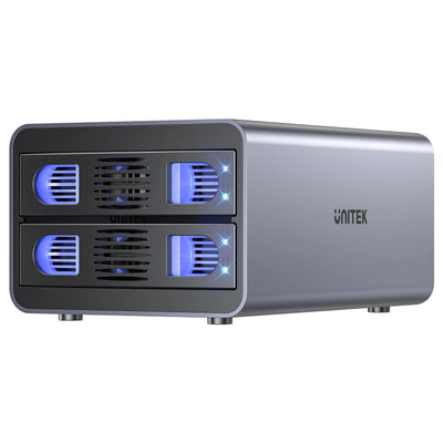 Unitek S1308A - 2-Bay External Hard Drive Enclosure. both 2.5'' & 3.5'' SATA HDD