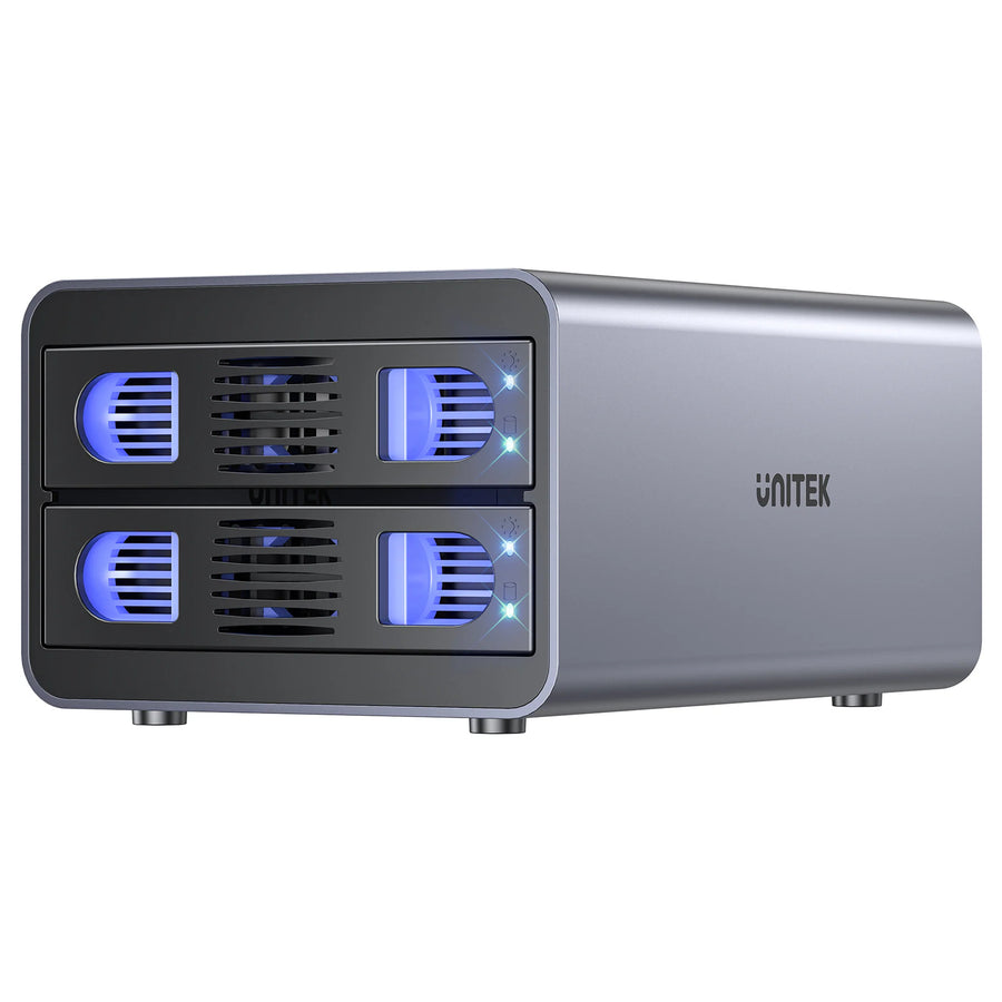 Unitek S1308A - 2-Bay External Hard Drive Enclosure. both 2.5'' & 3.5'' SATA HDD
