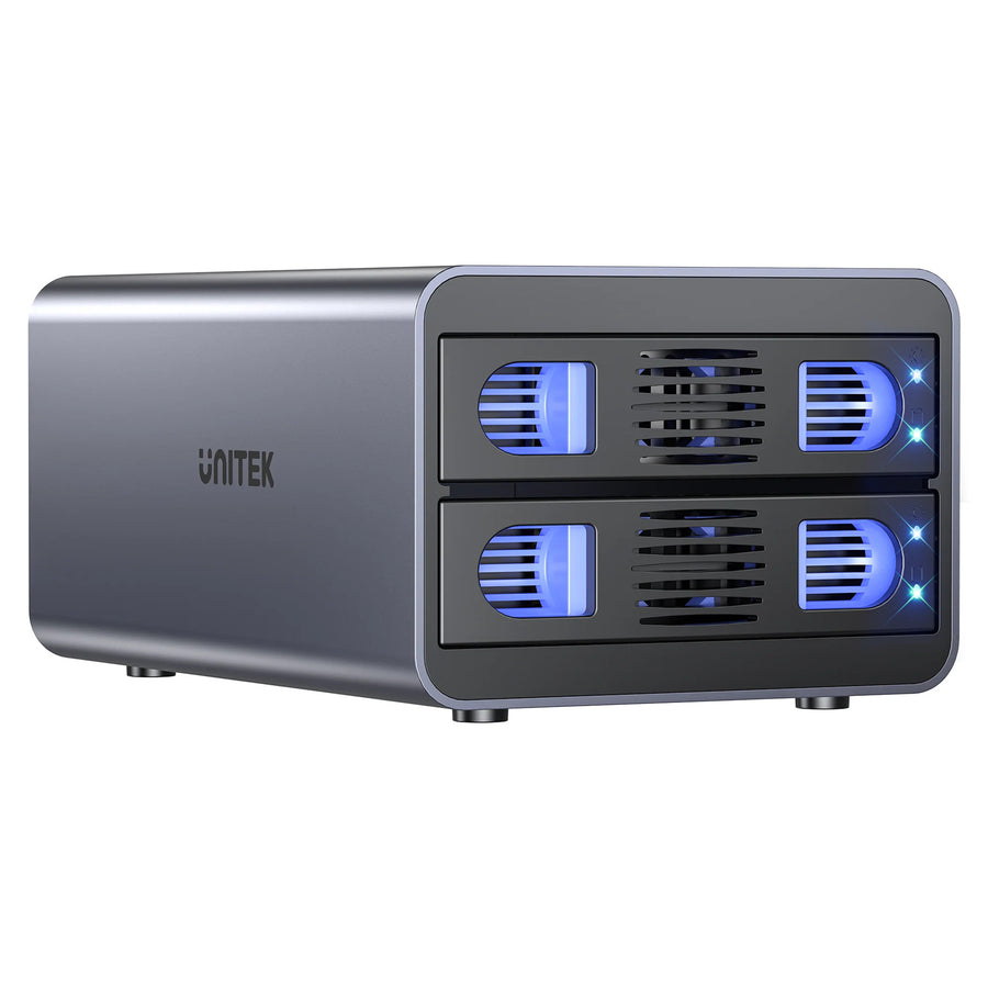 Unitek S1308A - 2-Bay External Hard Drive Enclosure. both 2.5'' & 3.5'' SATA HDD