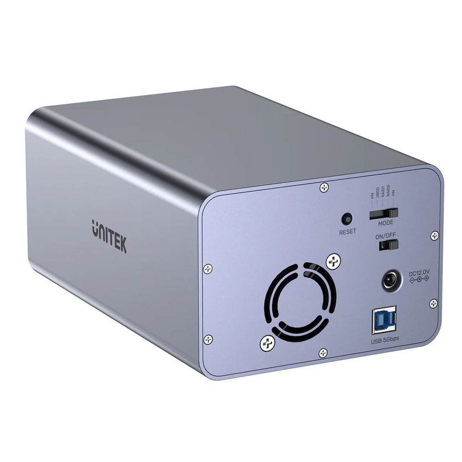 Unitek S1308B - 2-Bay RAID External HD Enclosure. Supports RAID 1 both 2.5'' & 3.5'' SATA HDD